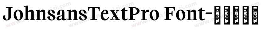 JohnsansTextPro Font字体转换